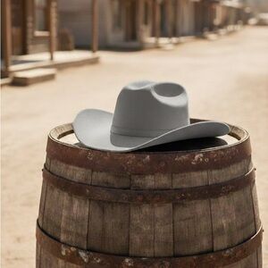 Men's Suede Gray Cowboy Hat